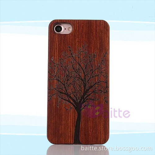 New and hot sales real wood material phone case for iPhone 7